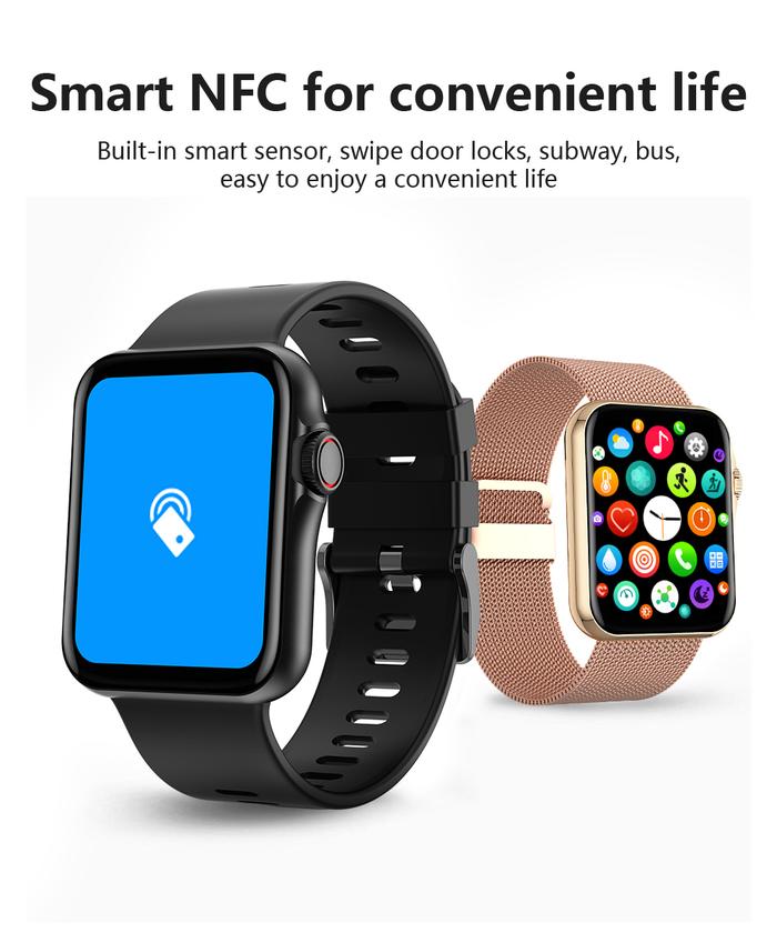 Jam Tangan Pintar NFC 2022 Seri 7 Jam Tangan Pintar Pria Wanita