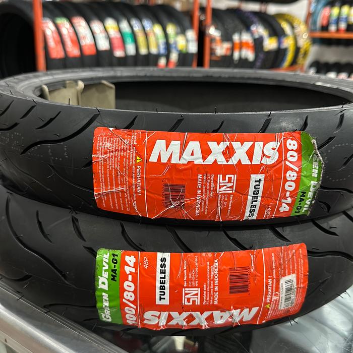 Maxxis 80/80-14 dan 100/80-14