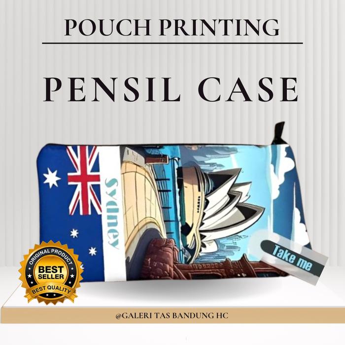 GALERI TAS BANDUNG HC Dompet Wanita Anak Pensil Case Souvenir Edisi Australia Vietnam Thailand Malay