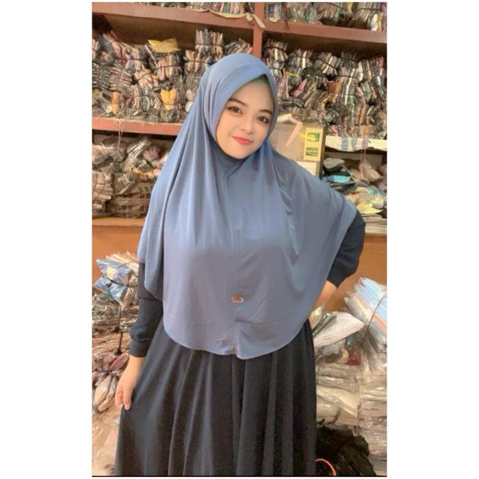 (isi 5 pcs)Arimbi L arina hijab || KERUDUNG JERSEY BULAT Muslim Syari Instan Khimar