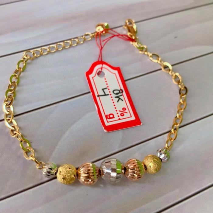 Model rantai boba varian 3 warna