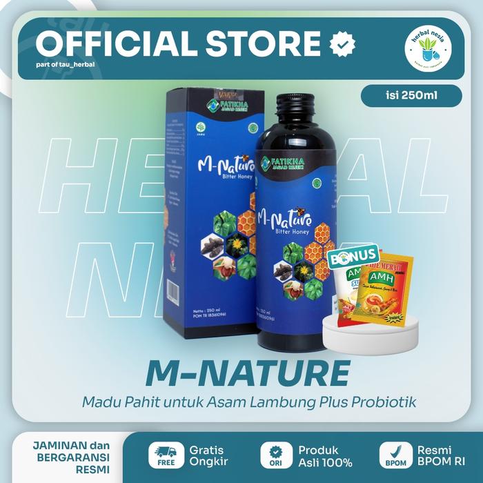 M-NATURE MADU ASLI ORIGINAL MADU PAHIT ALAMI HALAL UNTUK GERD MAAG