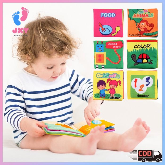 Buku bantal bayi/Buku bayi mainan edukas/Buku cerita anak/Buku kain edukasi bayi/Buku cerita bayi ba