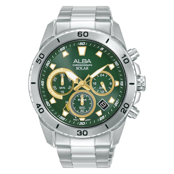 Jam Tangan Alba Men Solar Chronograph AZ5011 AZ5011X1 Original Garansi Resmi