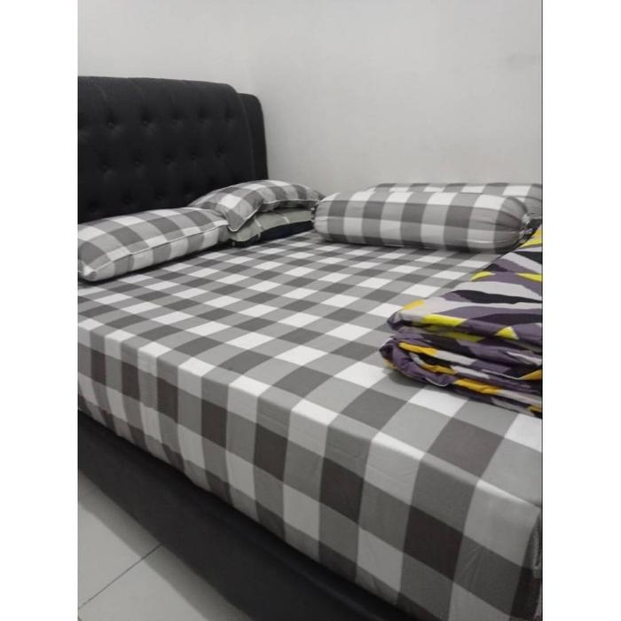 Sprei Microtex Tinggi 40 cm | Lembut | Sprei Berkualitas | Motif Emily