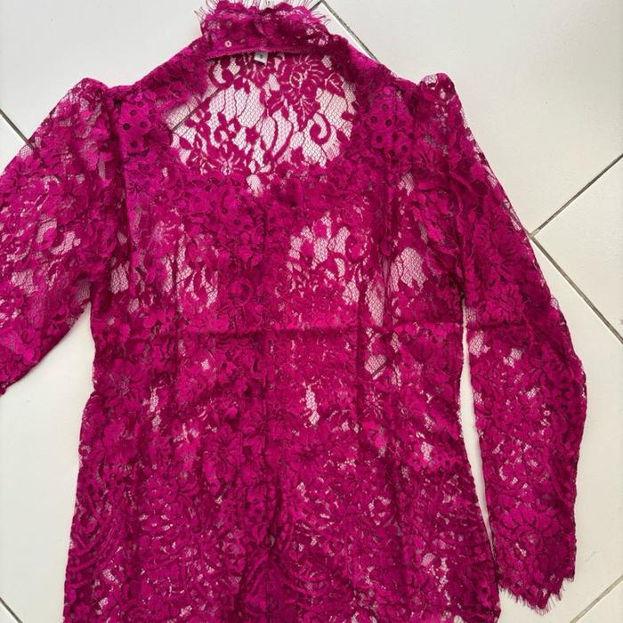 kebaya metalik glosy kebaya metalik segi lima kebaya jadi metalik