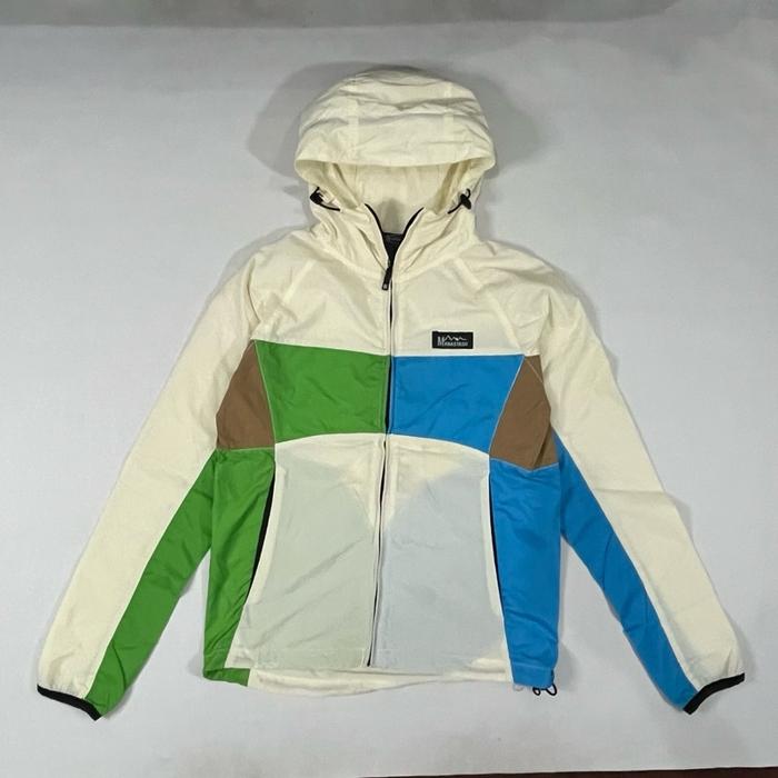Manastash Outdoor Two Tone Lightweight Windbreaker Zipper Hoodie Jacket Jaket  Outer no Muji Uniqlo 