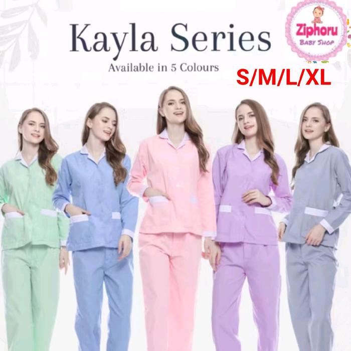Baju Seragam Suster Hijab Panjang Warna Katun Jepang