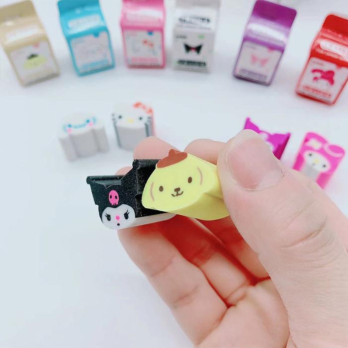 Eeghrerr 1PCS Penghapus kartun Sanrio menghilangkan puing-puing karet mulus penghapus