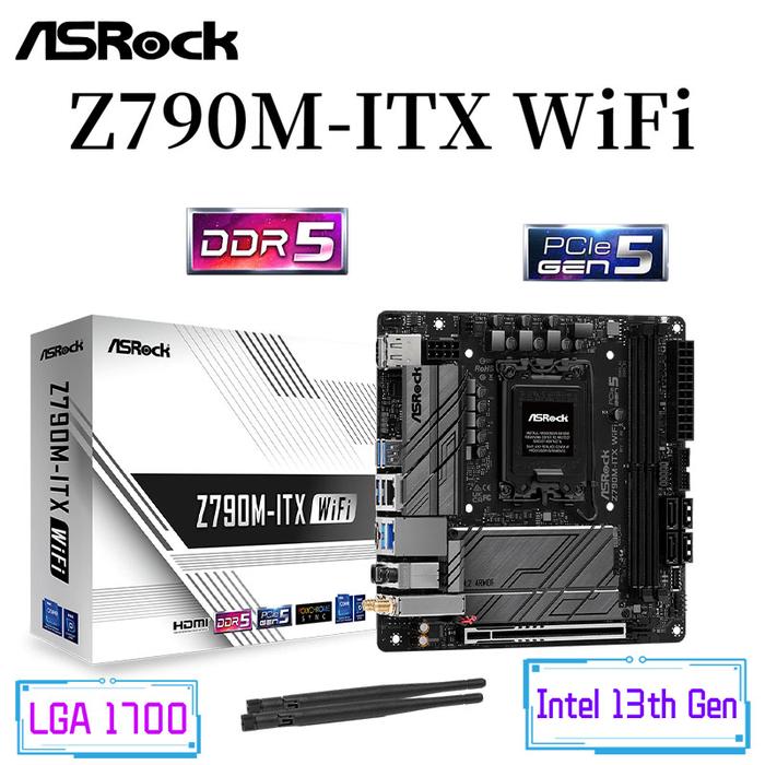 ASROCK Z790M-ITX WiFi 6E Motherboard Z790 DDR5 6800+(OC) PCIe 5.0 64G
