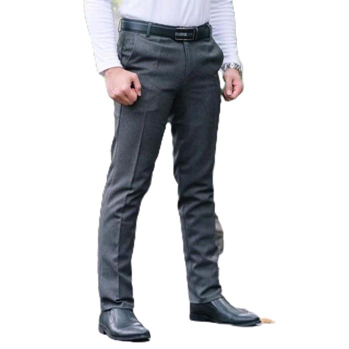 Men's Pants Slimfit  Kerja  stanley Kantor Formal Nyaman Hitam Panjang Semi bahan fit fitter laris c