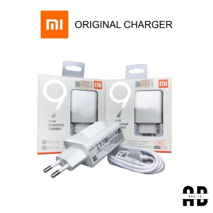 ABS - CHARGER XIAOMI MI9 27W FAST CHARGING TURBO CHARGE KABEL USB MICRO & TYPE C ORIGINAL 100%
