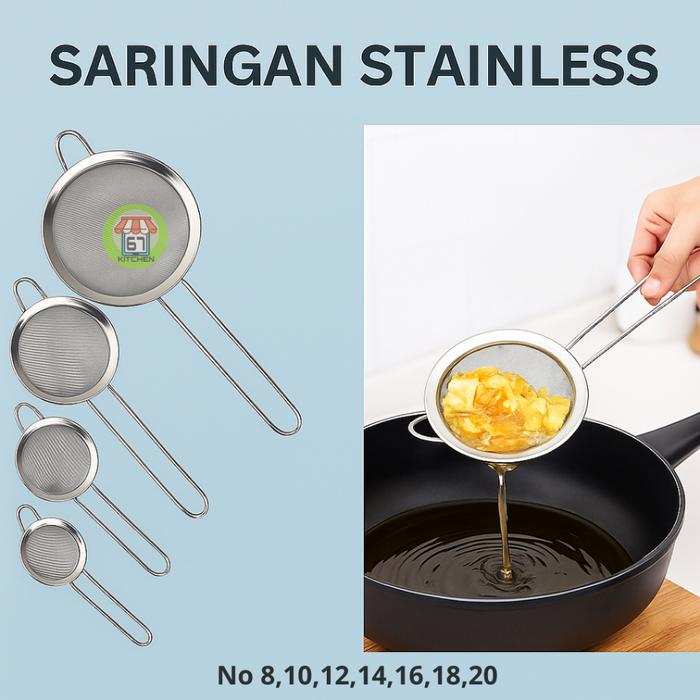 Saringan Gorengan Saringan Stainless Ceko Saringan Tepung Saringan Minyak Halus