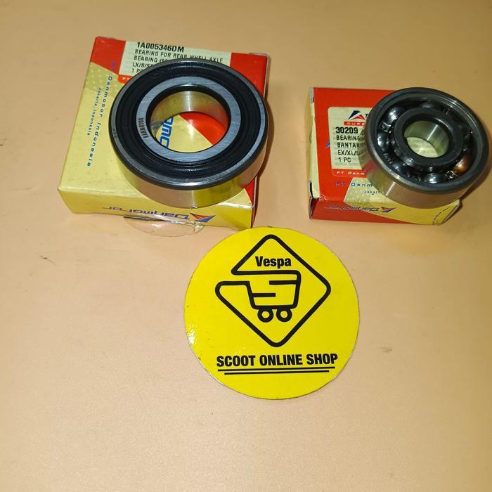 PAKET BEARING GEAR BOK VESPA MATIC 2V 3V DAN IGET