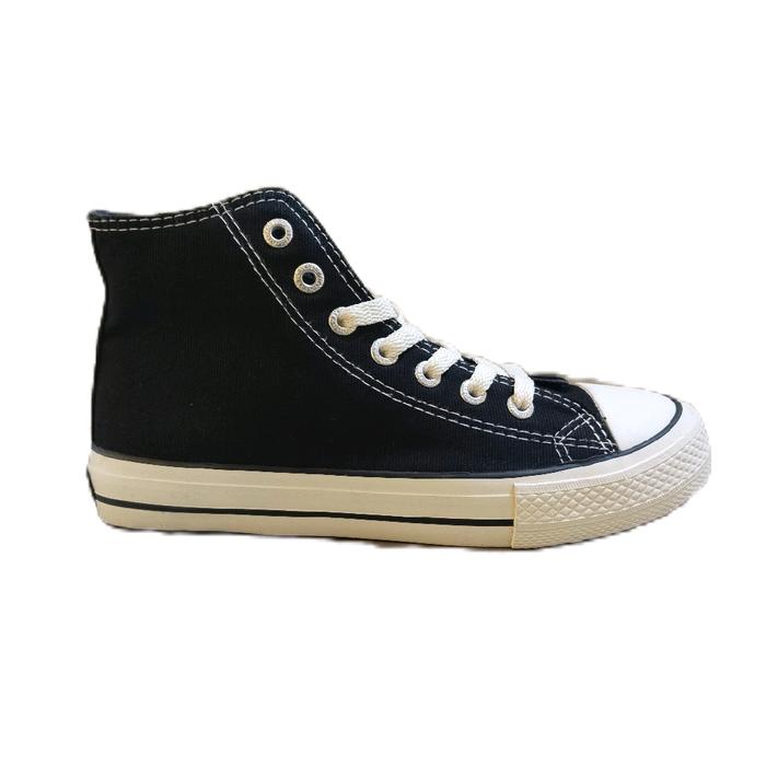 Sepatu Sekolah Unisex Weidenmann Timeless Hi Black White