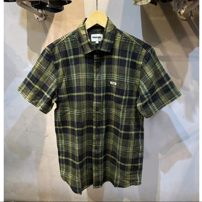 kemeja flanel Wrangler slimfit original