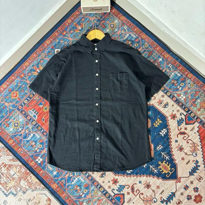 KEMEJA PENDEK SA2 BROTHERS HITAM SECOND
