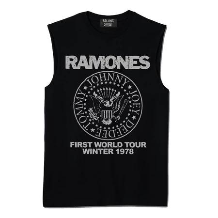 Rollingstout Kaos Singlet Pria - RAMONES | Tanktop man