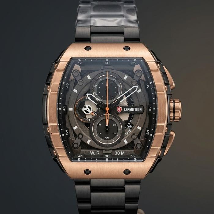 EXPEDITION E6782 RANTAI HITAM JAM TANGAN COWOK ORIGINAL