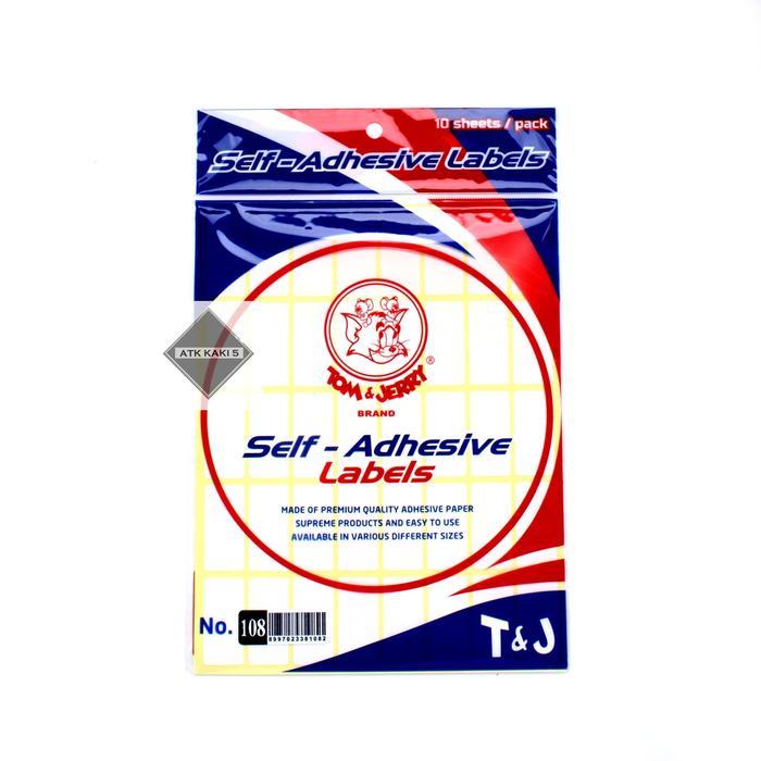 Tom n Jerry Label Putih 105 - 106 - 107 - 108 - 109 - 110 [ 1 PAD ] - 108