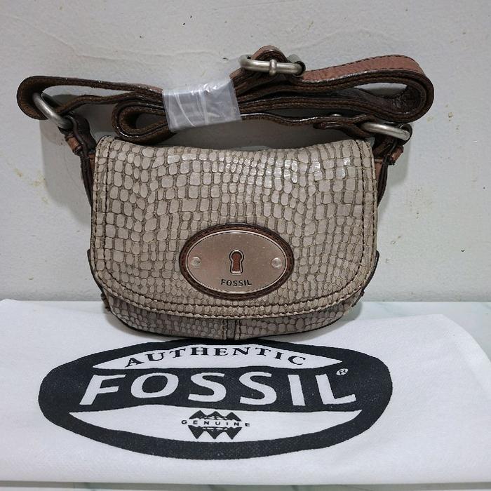 Tas Preloved Sling Mini Madox Ocil Fos sil Snake Skin