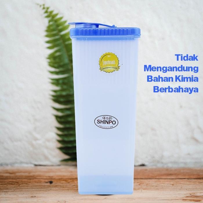 Botol Air Minum/botol kulkas kotak Plastik Lucky Star & shinpo