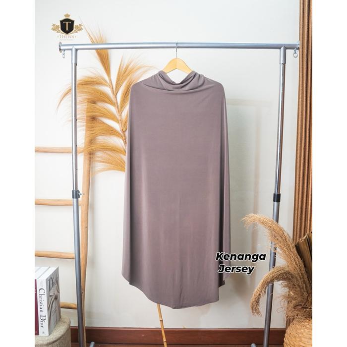 terlaris thewa - hijab jersey korea kenanga jersey kerudung size xl