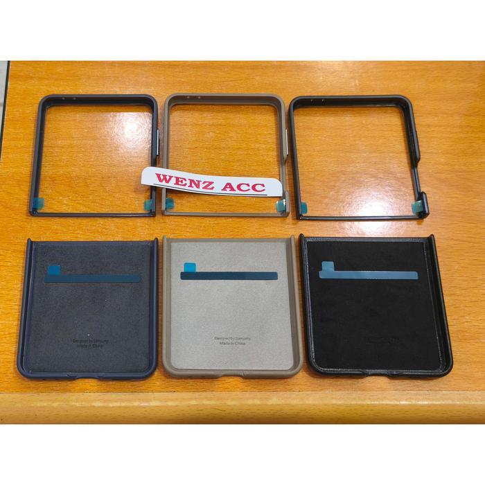 Leather Case Cover Samsung Galaxy Z Flip 7 Flip7 5G Kindsuit Case Casing Promo