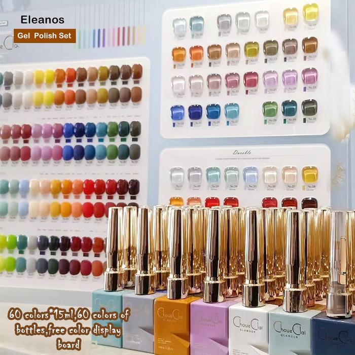 Eleanos Gel Nail Polish Set Second Version Of Sansu 60 Colors Neon