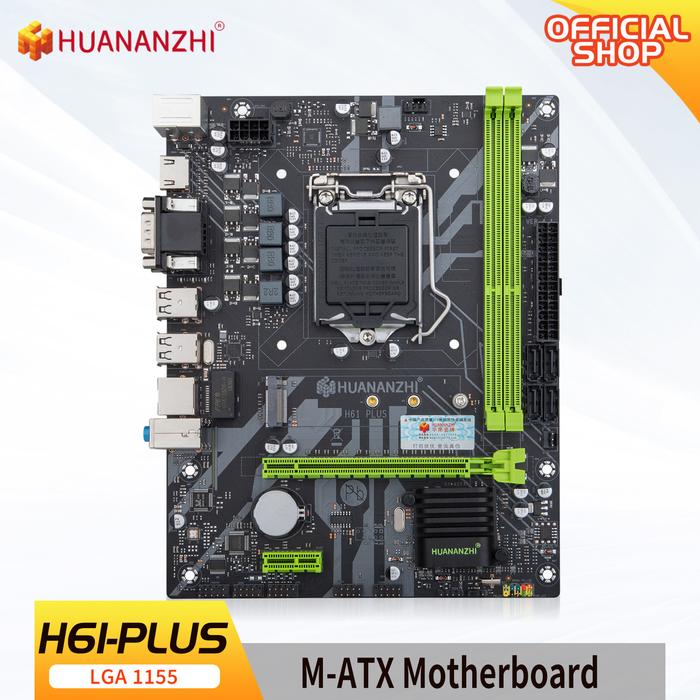 HUANANZHI H61 PLUS M.2 Motherboard M-ATX For Intel LGA 1155 Support
