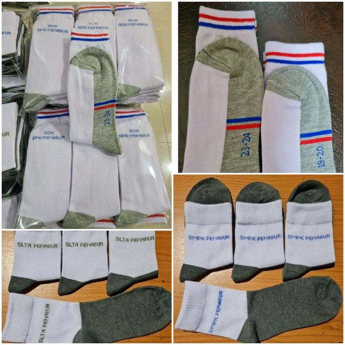 Kaos Kaki SD SMP SMA Penabur Tebal Sekolah