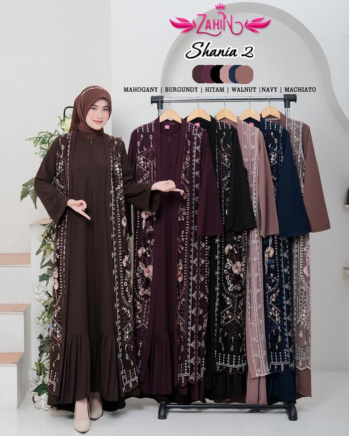 SHANIA BRUKAT ZAHIN,,, Haura abaya set other by zahin ,GAMIS ZAHIN,GAMIS OUTER ,GAMIS KEKINIAN