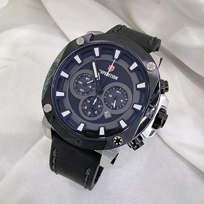 Jam Tangan Pria Original Expedition E6606M Strap Kulit