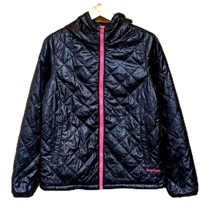 jaket ocean pacific puffer surfwear vintage black
