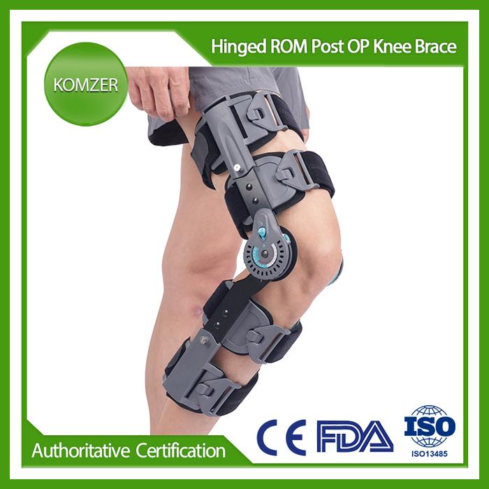 Hinged Knee Brace ROM Post OP Immobilizer Leg Brace Orthopedic