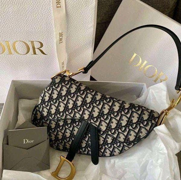 Authentic Dior Saddle Oblique GHW Preloved