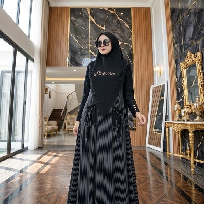AZZERA Zalora Set Hijab Salur Elegan dengan Desain Modern dan Nyaman untuk Penggunaan Sehari-hari Mu