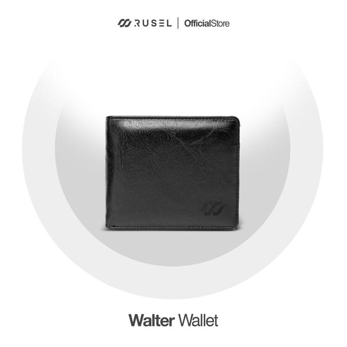 RUSEL CO - Wallet Walter Dompet Lipat Dompet Kulit Pria Simpel