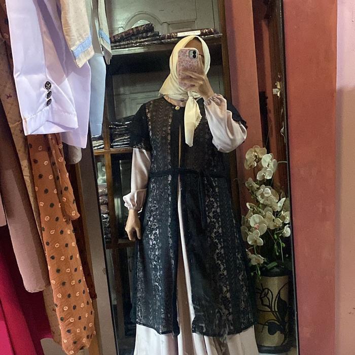 GAMIS AMIRA SET OUTHER AKU KARISSA Crinkle Outer