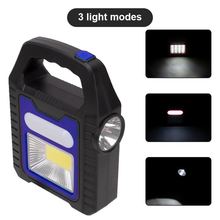 Z2 Lampu Kerja LED COB Lentera Surya Portabel Lampu Sorot Darurat