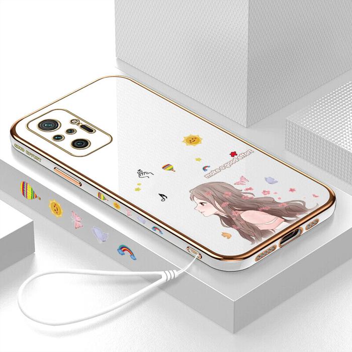 Hontinga Casing Ponsel Xiaomi Redmi Note 10 Pro, Pelindung Karet Anti