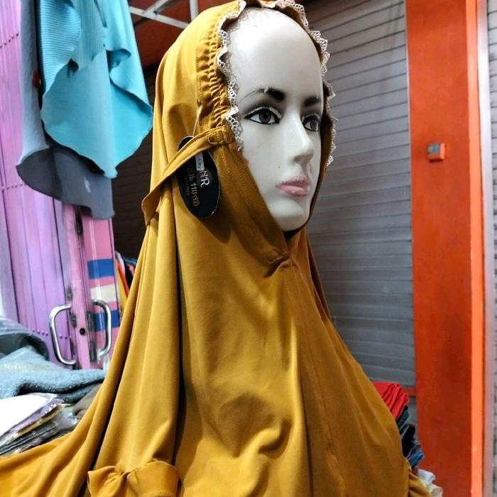Nurul hijab ,bahan jersi prenium kerut muka tali belkang