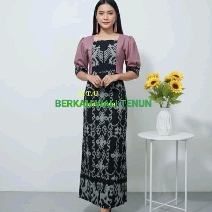 dres tenun Jepara model Kezia tenun