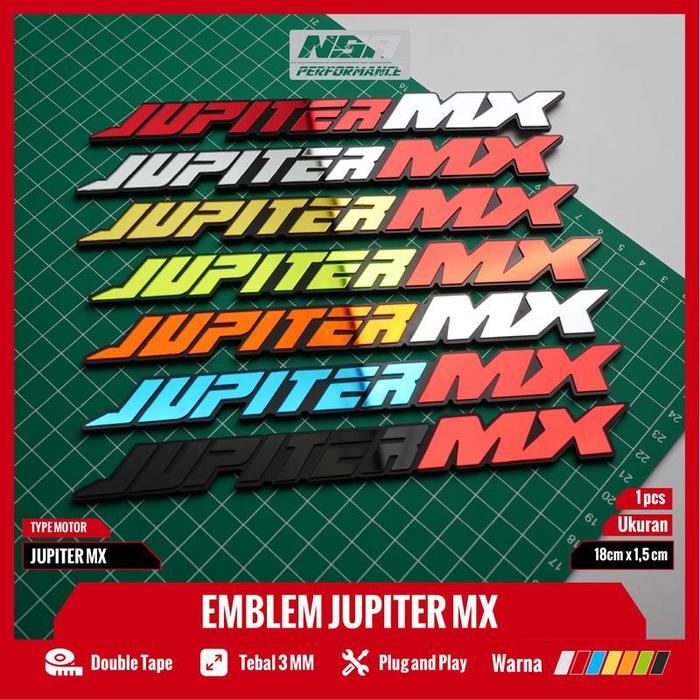 NSA 2PCS EMBLEM JUPITER Z TULISAN JUPITER MX TIMBUL BUKAN STIKER LOGO 3D YAMAHA JUPITERZ EMBLEM JUPI