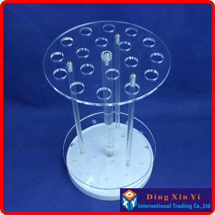 Organic glass18 holes circular pipette stand graduated pipette rack