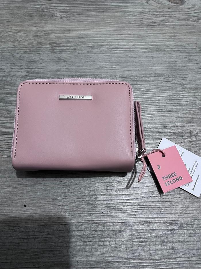 DOMPET WANITA WARNA PINK 3SECOND ORIGINAL