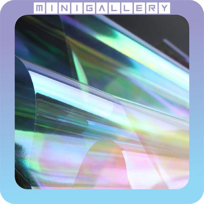 20 Lembar Hologram Lembaran Transparent Cellophane Flower Wrapping Paper Kertas Buket Bunga KB6045