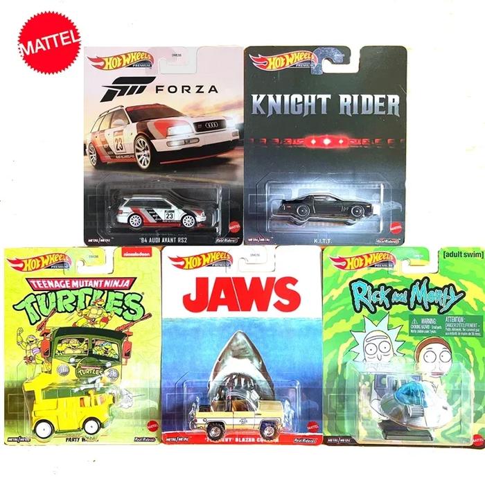 Original Mattel Hot Wheels DMC55 Car Movie Culture Licensed Entertainment Forza Rick Morty Vehicle T