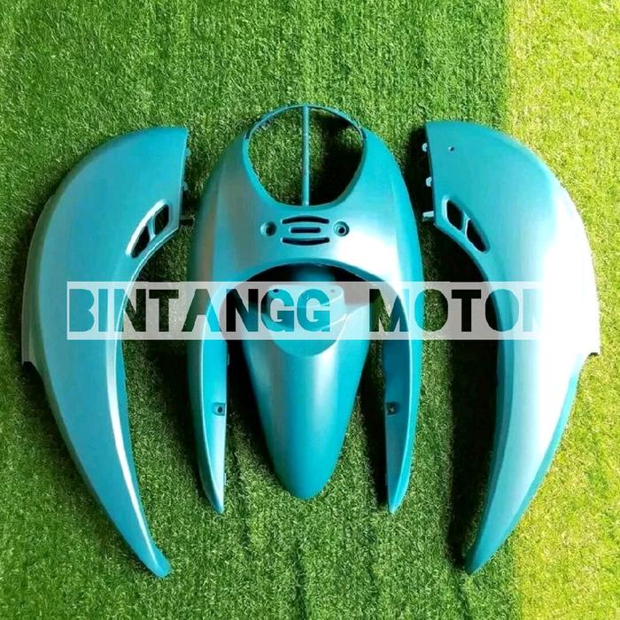 fullset body halus motor honda Scoopy karbu warna tosca Motorcycle