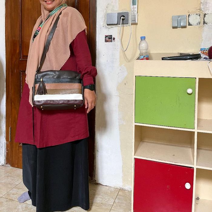 Tas kulit asli pengrajin magetan kualitas bagus